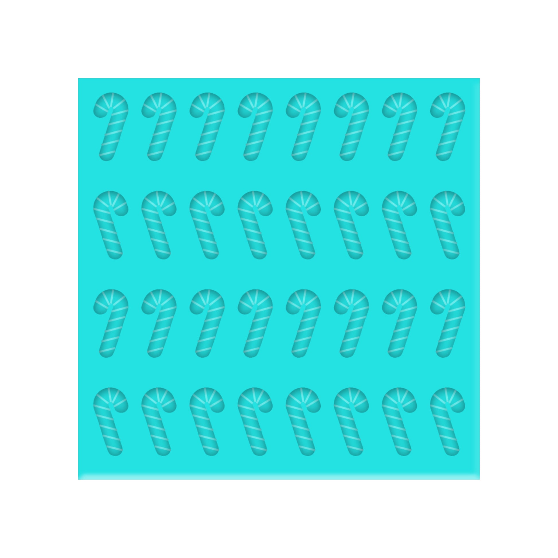 Candy Cane Silicone Mold for Resin Christmas Shaker Bits, Stud Earrings, Flatbacks, Charms & Pendants.