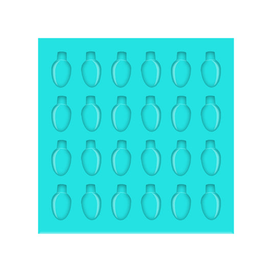 Christmas Lights Silicone Mold for Resin Shaker Bits, Stud Earrings, Flatbacks, Charms & Pendants.