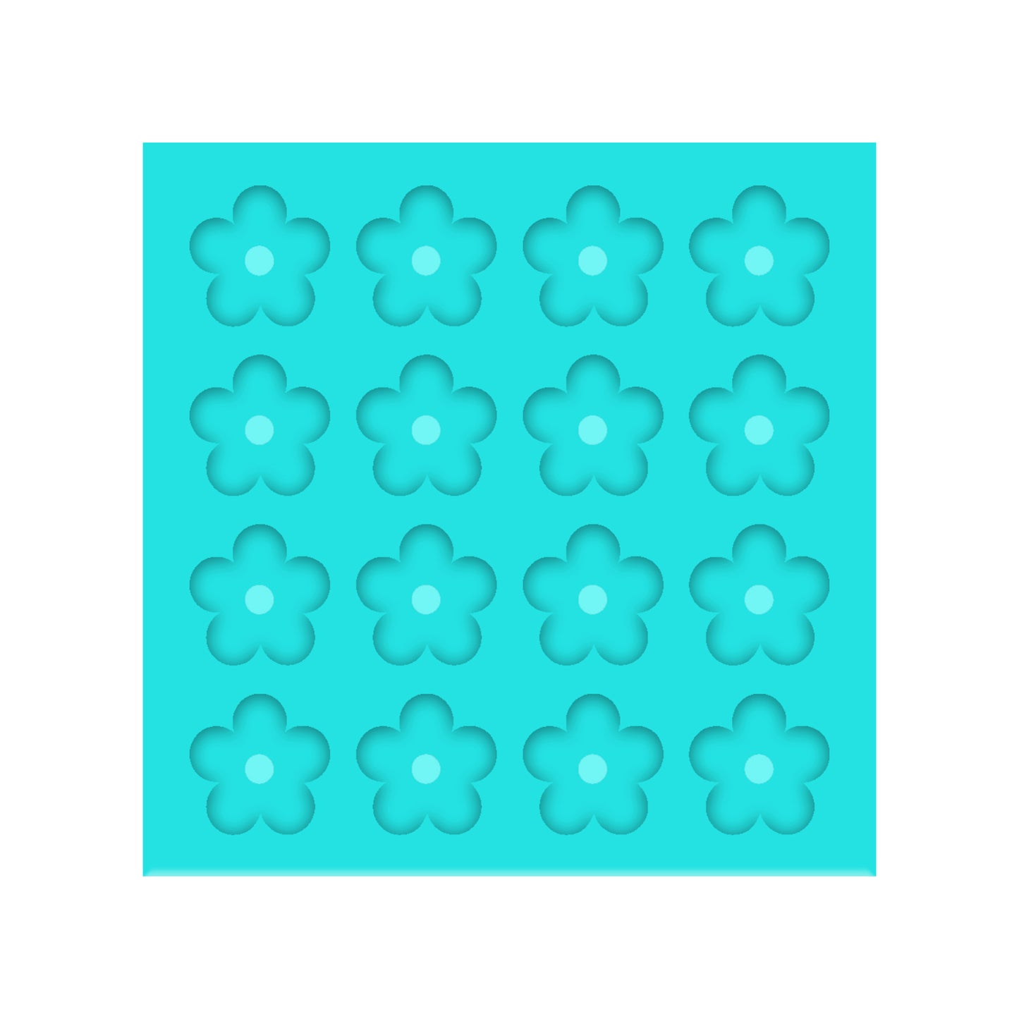 Daisy Silicone Mold for Resin Shaker Bits, Stud Earrings, Flatbacks, Charms & Pendants
