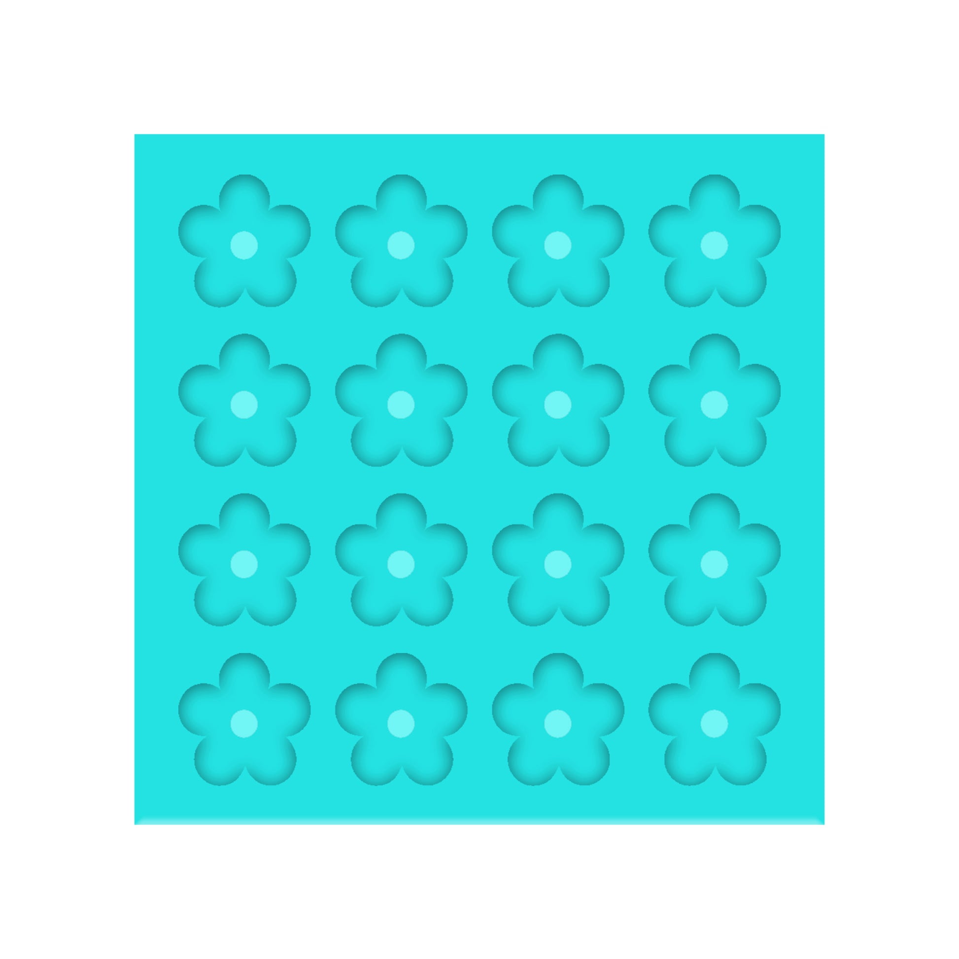 Daisy Silicone Mold for Resin Shaker Bits, Stud Earrings, Flatbacks, Charms & Pendants