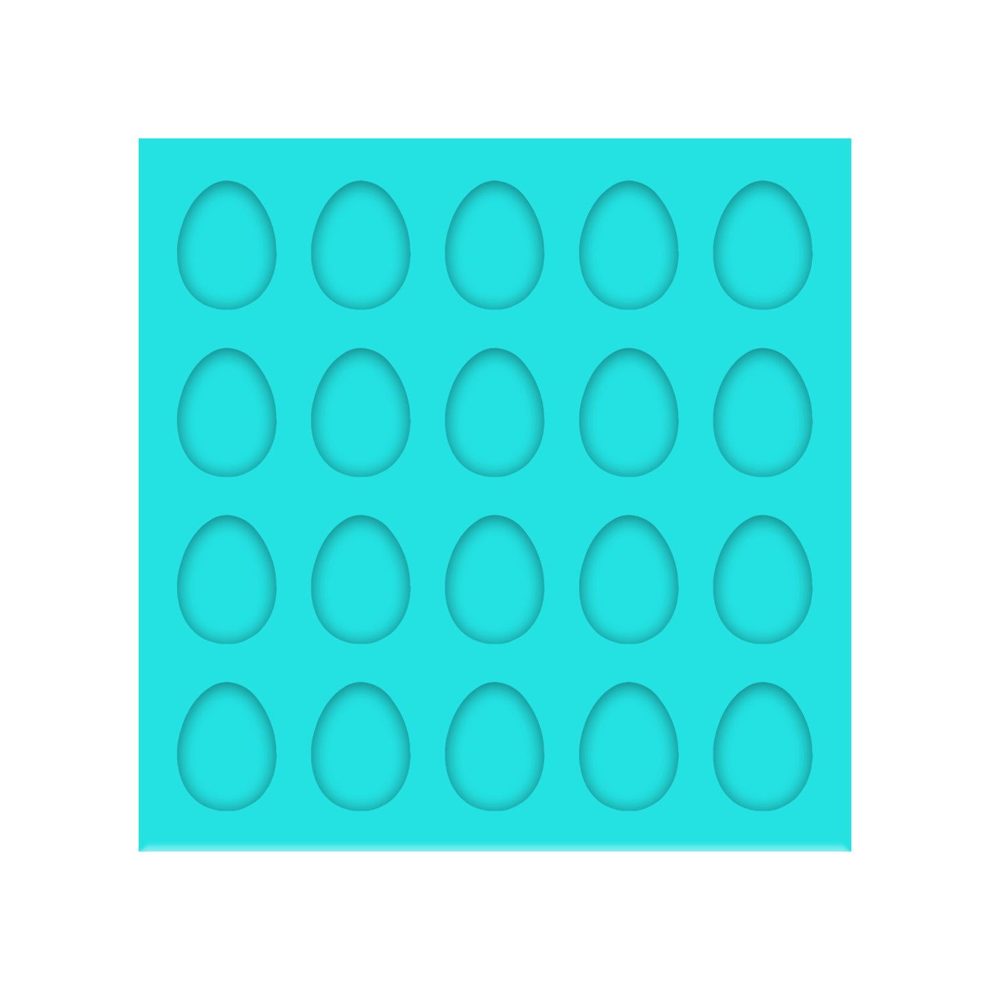 Easter Egg Silicone Mold for Resin Shaker Bits, Stud Earrings, Flatbacks, Charms & Pendants