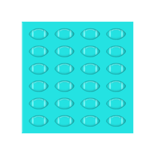 Football Silicone Mold for Resin Shaker Bits, Stud Earrings, Flatbacks, Charms & Pendants