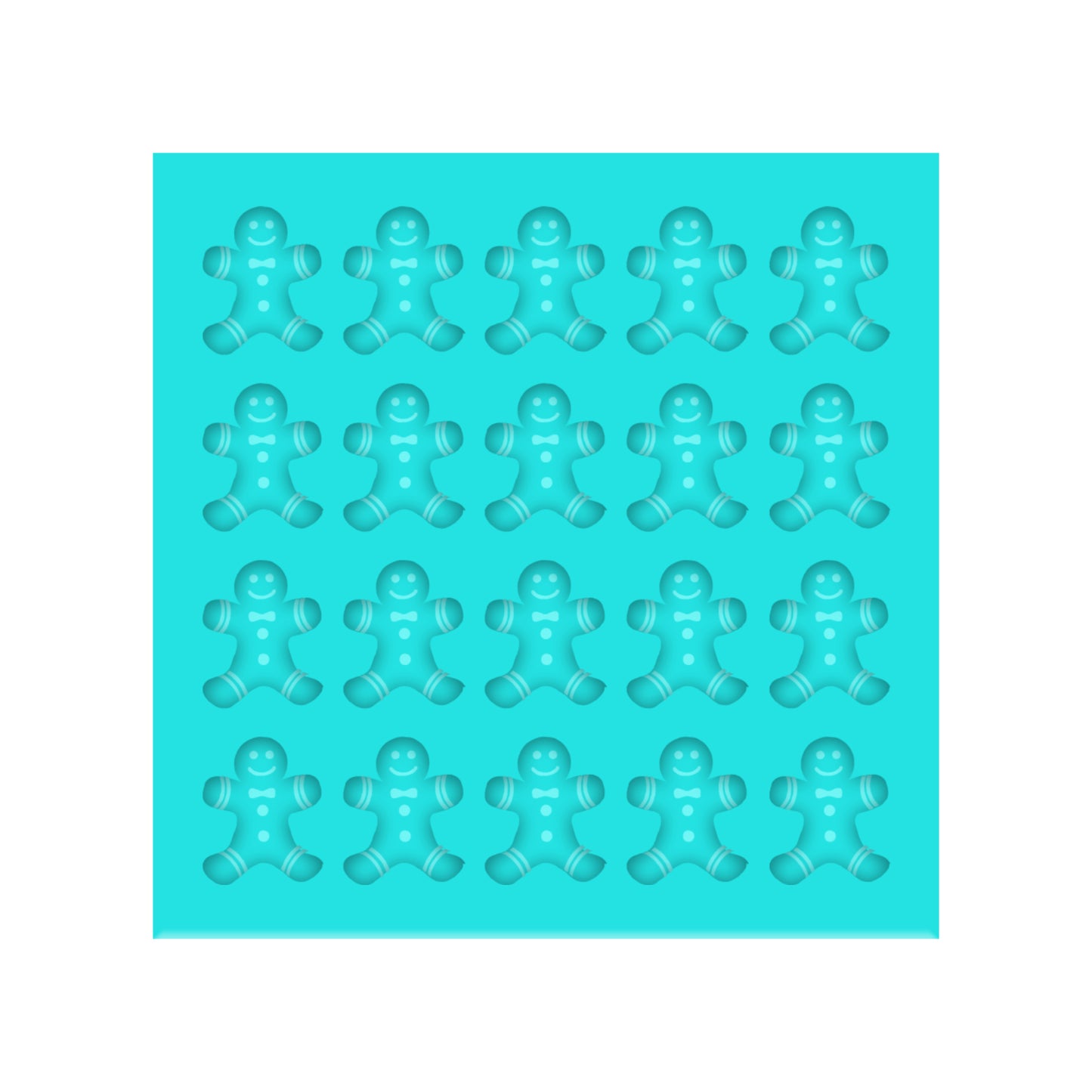 Gingerbread Man Silicone Mold for Resin Christmas Shaker Bits, Stud Earrings, Flatbacks, Charms & Pendants
