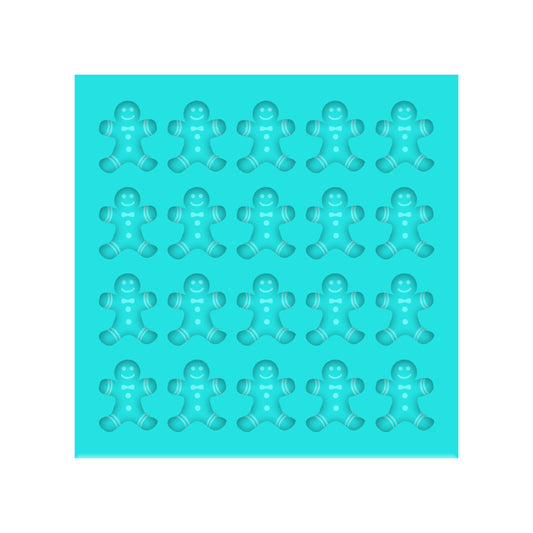 Gingerbread Man Silicone Mold for Resin Christmas Shaker Bits, Stud Earrings, Flatbacks, Charms & Pendants