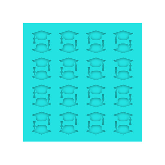 Graduation Cap Silicone Mold for Resin Shaker Bits, Stud Earrings, Flatbacks, Charms & Pendants