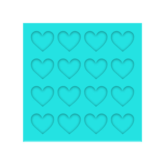 Valentine's Day Silicone Mold for Resin Shaker Bits, Stud Earrings, Flatbacks, Charms & Pendants. 