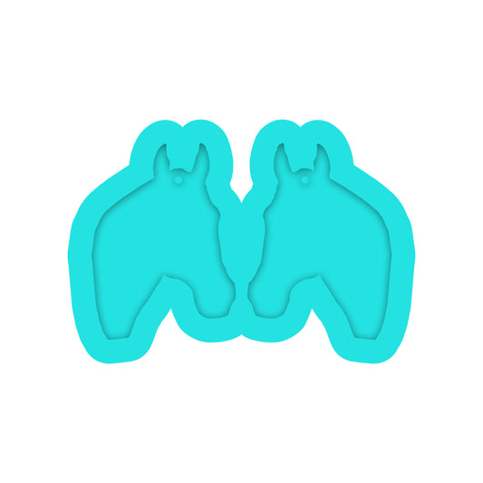 Horse Head angle Earring Silicone Mold for Resin Jewelry Artists
