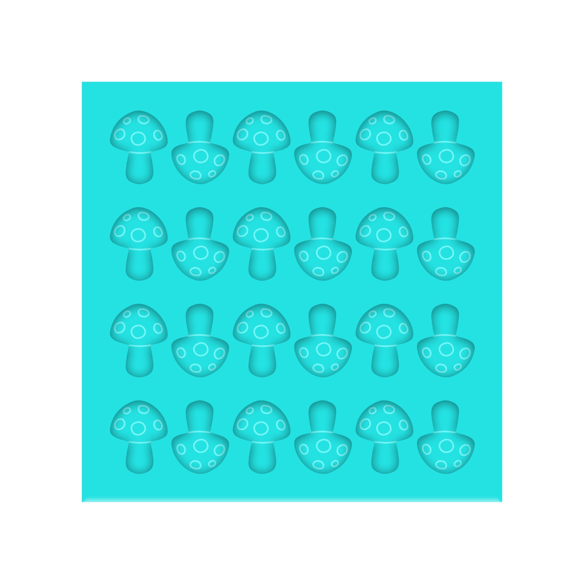 Mushroom Silicone Mold for Resin Shaker Bits, Stud Earrings, Flatbacks, Charms & Pendants