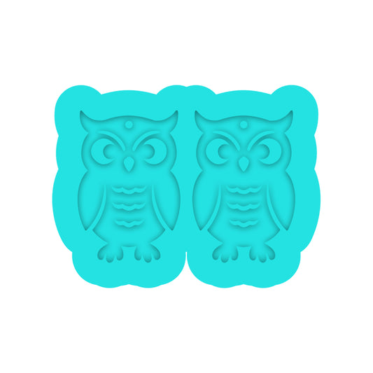 Owl Dangle Earring Silicone Mold for Resin Jewelry Artists