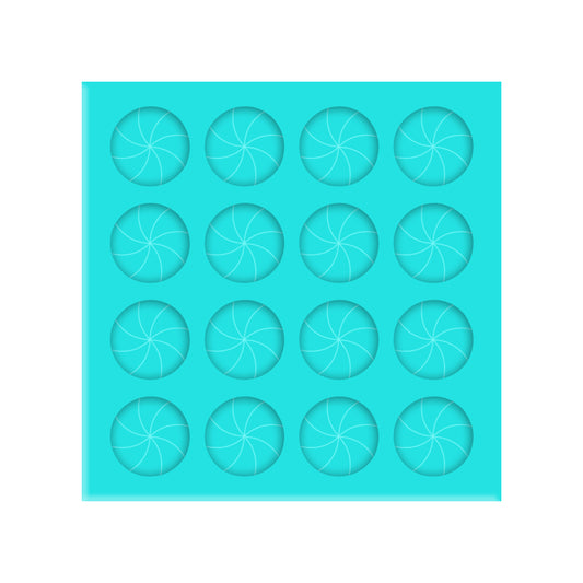 Peppermint Silicone Mold for Resin Christmas Shaker Bits, Stud Earrings, Flatbacks, Charms & Pendants.