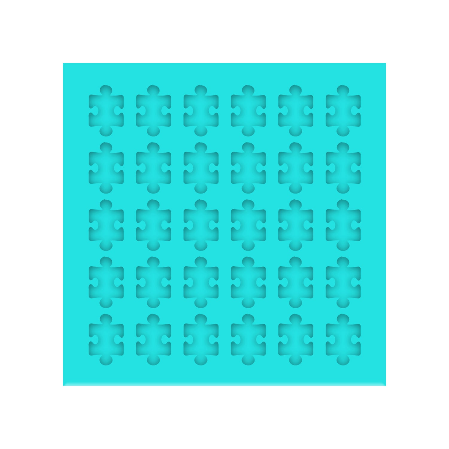 Autism Puzzle Piece Silicone Mold for Resin Shaker bits, Stud Earrings, Flatbacks, Charms & Pendants