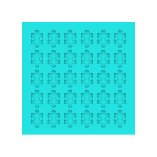 Autism Puzzle Piece Silicone Mold for Resin Shaker bits, Stud Earrings, Flatbacks, Charms & Pendants