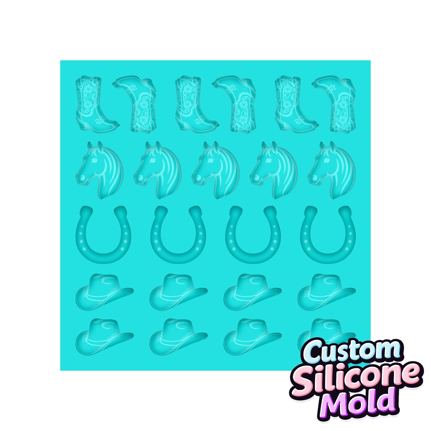 Custom Rodeo Resin Silicone Mold