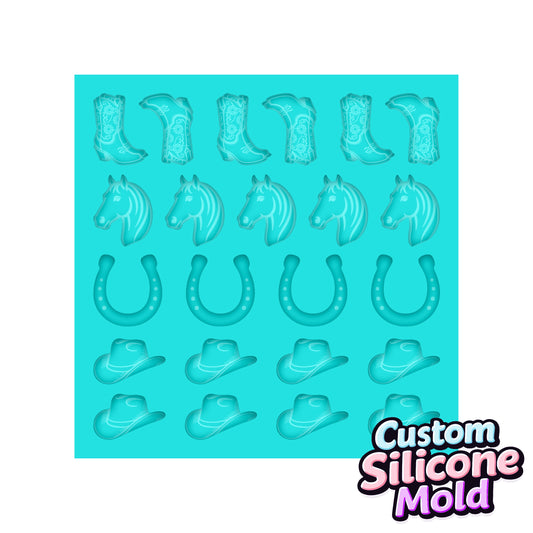 Custom Rodeo Resin Silicone Mold