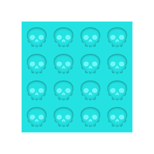 Skull Silicone Mold for Resin Halloween Stud Earrings, Shaker Bits, Charms & Pendants.