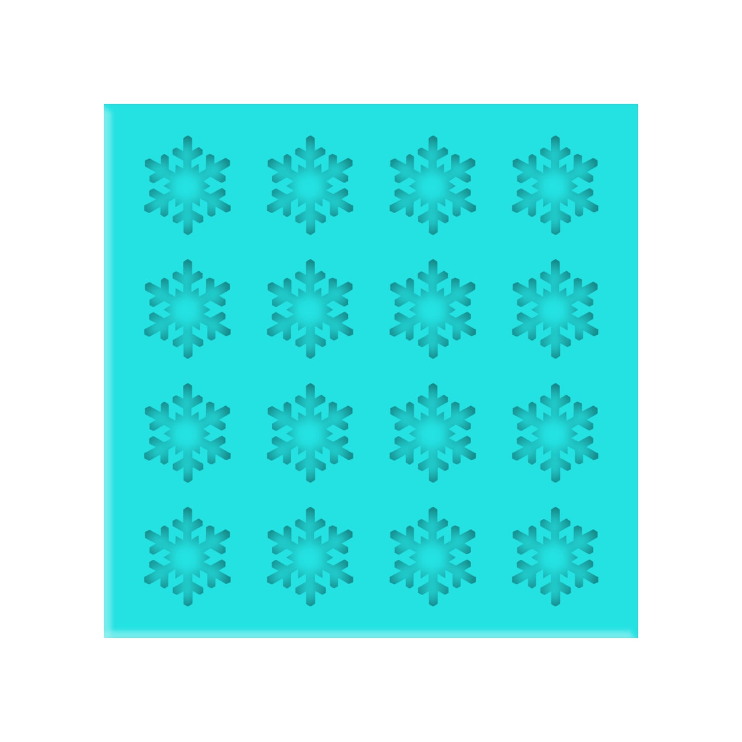 Snowflake Silicone Mold for Resin Shaker Bits, Stud Earrings, Flatbacks, Charms & Pendants